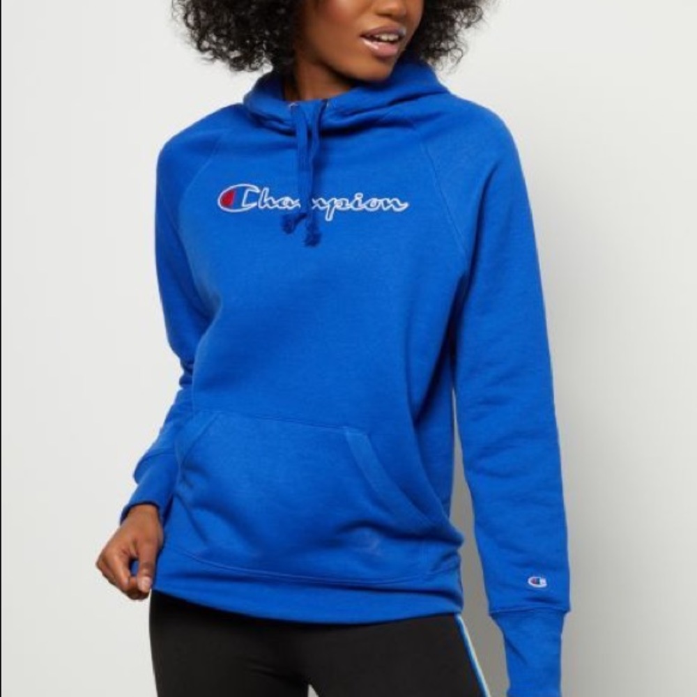 royal blue champion hoodie